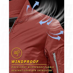 Blousons Bomber Homme Personnalisés Brodés sur Mesure, Style Streetwear, Col et Deux Poches à Stylos sur les Manches, Broderie Tendance - Product Image 3