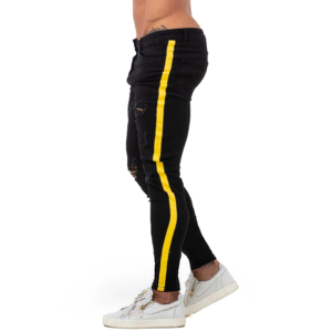 Pantalones Deportivos Casuales para Hombre, Negros, Transpirables, Ligeros, de Cintura Alta, 100% Algodón - Product Image 6