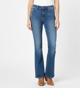 Pantalon évasé en denim sur mesure pour femme, taille haute, 100 % coton, respirant, écologique, avec logo personnalisé, marque privée, haute qualité - Product Image 2