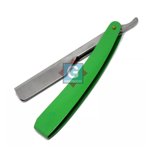 Straight <b>Edge</b> Razor with <b>Plastic</b> Handle Stainless Steel Shaving & Hair Removal Razor - Product Image 2