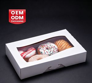 กล่องโดนัทเบเกอรี่แบบสั่งทำ |   บรรจุภัณฑ์กระดาษหรูหราพร้อมหน้าต่าง - Product Image 1