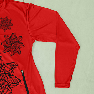 Maillot de bain une pièce pour femmes, manches longues, coupe courte, imprimé sur le devant, séchage rapide, antibactérien, style islamique, burkinis - Product Image 4
