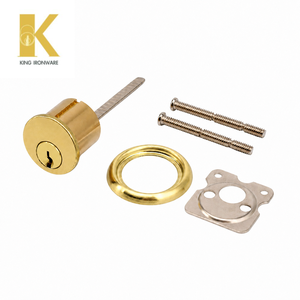 Brass Cylinder Anti-Theft Rim <b>Lock</b> With Key SC Keyway Polished Brass 2 Keys Included Solid Brass - Product Image 6