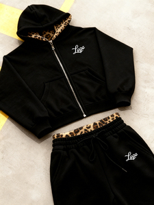 Conjunto de 2 piezas personalizado para otoño/invierno: Sudadera larga con capucha y pantalones de chándal estampados con doble cinturón, alta calidad. - Product Image 4