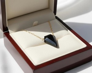Collar con Colgante de Turmalina Negra, Cristal Facetado, Piedra Curativa, Cadena Dorada, Joyería de Protección, Regalo para Mujeres y Hombres - Product Image 4