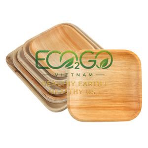Eco Friendly Acacia Palm Leaf <b>Plates</b> Compostable <b>Disposable</b> Restaurant Use Dinnerware with Custom Sizes Wholesale - Product Image 1