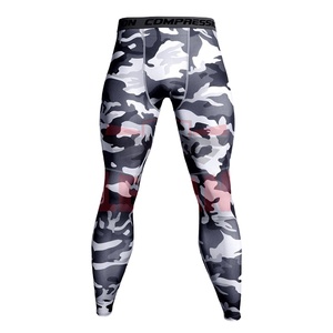 Leggings MMA pour hommes, à la mode, personnalisés, imprimés animaliers par sublimation, antibactériens, respirants, longueur genou, taille élastique, avec coutures - Product Image 1