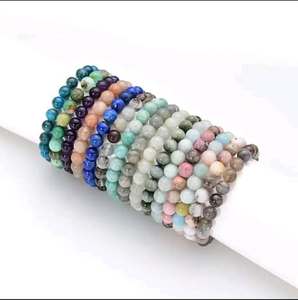 สร้อยข้อมือประดับคริสตัลและลูกปัดเพชรสำหรับเด็ก ดีไซน์พู่ห้อยแบบคลาสสิก - Product Image 4