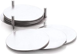 Posavasos Personalizado con Logotipo, de Acero Inoxidable, Redondo, Resistente al Calor, Ecológico, para Decoración del Hogar, para Bebidas, para la Mesa - Product Image 5