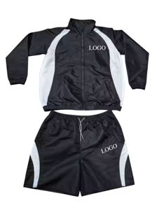 Men's Women's Two-Piece Sets Custom Full-Length Windbreaker Shorts Custom Clothing Manufacturers - Product Image 1