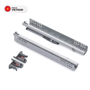 Correderas Inferiores Ajustables de Cierre Suave, Correderas de Cajón de Metal de Extensión Completa de Alta Resistencia - Product Image 1