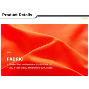 Gilet de sécurité unisexe haute visibilité ANSI Classe 2 en polyester imperméable |   Vêtements de travail réfléchissants multi-poches pour le contrôle de la circulation - Product Image 6