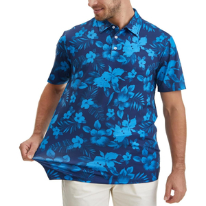 Chemise Homme Tricotée Imprimée de Qualité Supérieure, Respirante, avec Poche, Manches Courtes, Personnalisable, Idéale pour les Vacances en Plein Air - Product Image 2
