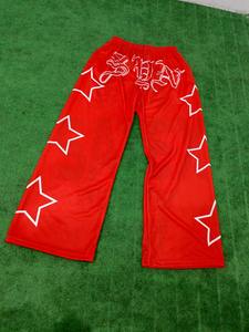 Pantalon de jogging streetwear décontracté très prisé, personnalisable avec logo, pour homme, couleur unie, coupe-vent, en polyester/coton écologique, vierge - Product Image 2