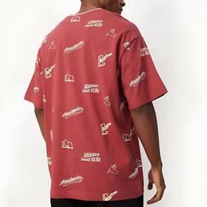 Camiseta de trabajo personalizada para hombre, oversize, 100% algodón, tela gruesa, con empalmes, 260 g/m², DTG, estilo casual urbano, lavado desgastado, camiseta lisa - Product Image 4