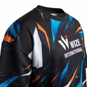 เสื้อยืดผู้ชาย OEM ODM ผ้าฝ้าย 100% สกรีนโลโก้ด้วยเทคนิค Sublimation แบบกำหนดเอง ทรงโอเวอร์ไซส์ คอกลม แขนสั้น แห้งเร็ว - Product Image 4