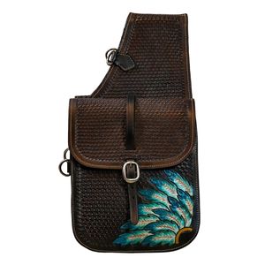 Bolsa de Sillín para Caballo Estilo Western, de Cuero Premium con Hebilla de Latón, Hecha a Mano, de Cuero Genuino, para Equitación y Senderismo - Product Image 3