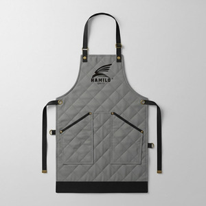 Delantal de Carpintero Ajustable de Algodón Resistente con Correa Cruzada y Bolsa para Herramientas, Uniforme de Trabajo con Color Personalizado para Personal de Restaurantes y Bares - Product Image 4