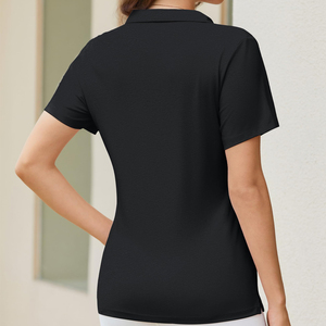 Chemises polo pour femmes, dernier design, manches courtes, coton, style décontracté, coupe slim, élégantes, services OEM ODM. - Product Image 5