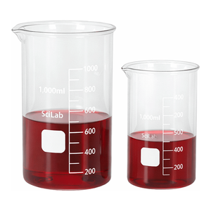 Vaso de precipitados alto de vidrio borosilicato SciLab 3.3 de 5000 ml con boquilla y graduación para calentamiento en laboratorio - Product Image 2