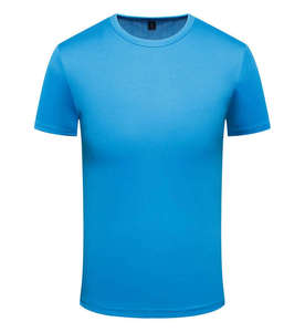 เสื้อยืดคอกลมแขนสั้นผ้าโพลีเอสเตอร์ 100% สำหรับฤดูร้อน รับผลิตตามสั่ง ขายส่ง พร้อมสกรีนโลโก้ เสื้อยืดกีฬาแห้งเร็วสำหรับผู้ชาย - Product Image 3