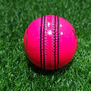 Haute qualité cousue à la main 5.5onz boules roses Cricket Sports Training Match balles de Cricket en cuir d'alun - Product Image 1