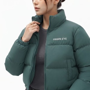 Women's Casual <b>Cropped</b> Winter <b>Puffer</b> <b>Jacket</b> Warm Padded Full Sleeves Quilted Outerwear Wholesale Manufacturer - Product Image 2