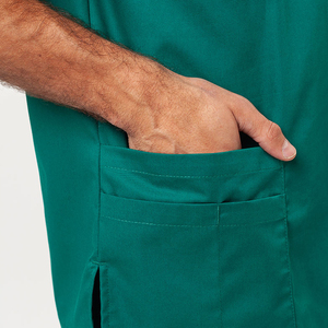 Low MOQ Breathable Customized Color & Design Denim Hospital <b>Scrub</b> <b>Sets</b> for Men High Quality Uniforms with Seamless Fusing - Product Image 3