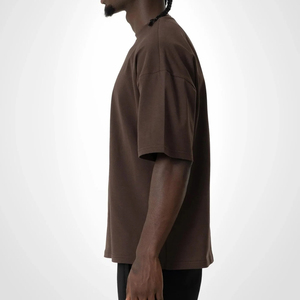 เสื้อยืดผู้ชายทรงโอเวอร์ไซส์ ผ้าฝ้าย 100% ทรงบ็อกซี่ ใส่สบาย ระบายอากาศได้ดี เป็นมิตรต่อสิ่งแวดล้อม แฟชั่นสไตล์สตรีท - Product Image 3