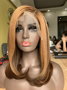 วิกผมมนุษย์ทรงตรงบ๊อบตัดตรงสีเบอร์กันดี100% ผมต่อบริสุทธิ์จากเวียดนามพร้อมลูกไม้ใส - Product Image 4