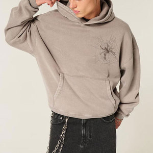 Sweat-shirt à capuche en molleton avec poche, imprimé par transfert thermique, motif araignée, en coton décontracté, personnalisé ODM, écologique – Grande Vente Populaire - Product Image 2