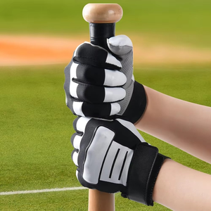 Guantes de Béisbol y Sóftbol de la Mejor Calidad para Entrenamiento, Adultos, 100% Algodón Transpirable, Cierre de Hebilla, Razers Impex, Mano Izquierda, Blanco - Product Image 6