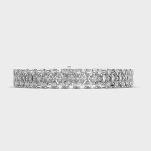 Pulsera Brilliance Always Diamond de Oro Blanco de 18K con Corte Pera y Marquesa, Joyería Fina de Lujo para Mujer, Pulsera Tennis - Product Image 1