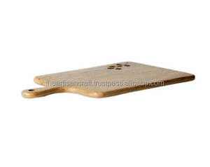 Planche à découper en bois écologique pour la cuisine, épaisseur 2,0 cm, compatible lave-vaisselle, pour couper les légumes et servir de plateau. - Product Image 6