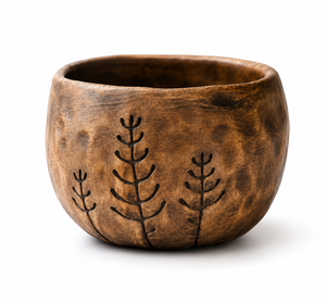 Taza de madera hecha a mano con asa tallada, taza vikinga tradicional de madera vintage, taza de madera natural para beber. - Product Image 5