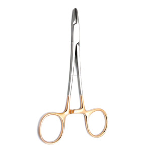 Porte-aiguille Derf à mâchoires en carbure de tungstène 12 cm, instrument microchirurgical en acier inoxydable, fournisseur de premier plan en gros - Product Image 2