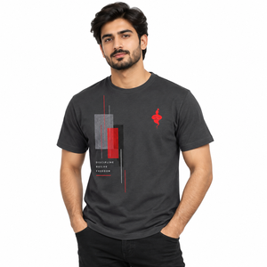 Camiseta de hombre de corte regular con costuras reforzadas y diseño ligero, con tela suave y transpirable, diseño de manga corta, cómoda. - Product Image 1