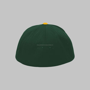 Laine Melton personnalisé feutre broderie Logo Golf chapeaux papa chapeau plat bord non structuré casquette de Baseball avec sangle arrière en cuir - Product Image 6