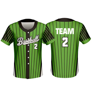 Maillot de baseball personnalisé à blocs de couleurs, manches courtes, nom de l'équipe, numéro du joueur imprimé, uniforme de softball - Product Image 4