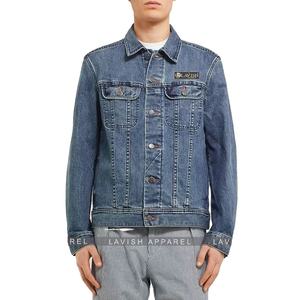 Chaquetas de mezclilla de hombre de color personalizado cómodas más populares con precio barato de buena calidad en precio al por mayor chaquetas de mezclilla para la venta - Product Image 2