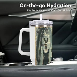 Vaso térmico personalizado con logo, de acero inoxidable, 40 oz, para viajes, ideal para branding corporativo y regalos para empleados. - Product Image 3