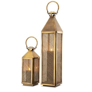 High Quality Durable Gold Metal Lantern Candle Holder Home Decor for Wedding Christmas <b>Valentine</b> Day Modern Design Customizable - Product Image 5