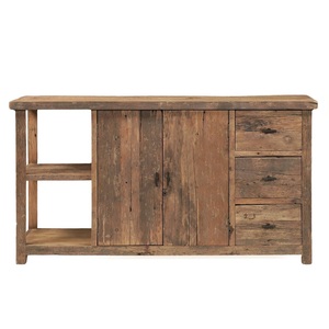 Rustic Solid Wood Living Room <b>Cabinet</b> with 5 Drawers and 3 Shelves Antique <b>Storage</b> Furniture for Home School <b>Bedroom</b> Use - Product Image 2
