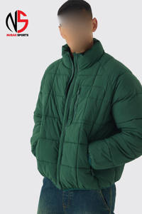 Chaqueta Acolchada de Lona con Cierre y Capucha, Roja, Resistente al Viento, Cálida, de Invierno, Nuevo Estilo, con Forro de Peluche, para Hombre, Superventas en 2026 - Product Image 3