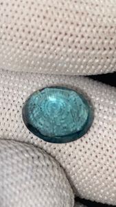 อินดิโคไลต์บลูทัวร์มาลีนทรงรี น้ำหนัก 4.15 กะรัต ธรรมชาติ – ไม่ผ่านการปรับแต่ง สะอาดตา ความเงางามสูง ได้รับการรับรองเป็นอัญมณี - Product Image 4