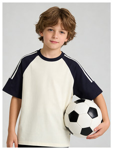 Camiseta Infantil Personalizada 100% Algodón Cuello Redondo Manga Corta Niños Niñas Camiseta Básica Informal Ropa de Verano para Niños - Product Image 2
