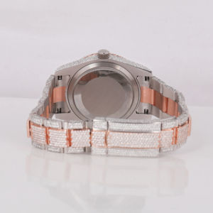 Factory Custom Luxury Man's <b>Watches</b> Full Iced Moissanite Diamond Two Stone <b>Arabic</b> Dial VVS Clarity Stainless Steel Band Digital - Product Image 4