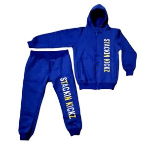 Pakii ชุดเสื้อผ้าเด็ก2ชิ้นมีซิปสำหรับเด็กผู้ชายชุดวอร์มเด็กผ้าฝ้าย2-16ปี - Product Image 1