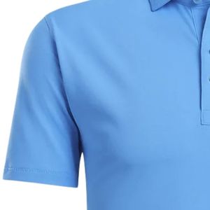 Polo de Golf de Manga Corta Azul Claro para Hombre, Prenda Deportiva Lisa, Ropa Cómoda para Prácticas de Golf al Aire Libre - Product Image 4