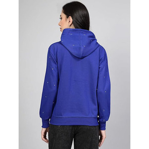 Nouvelle tendance personnalisé strass pleine impression Logo rose fermeture éclair hiver polaire 100% coton solide doublé femmes Street Wear sweats à capuche - Product Image 2